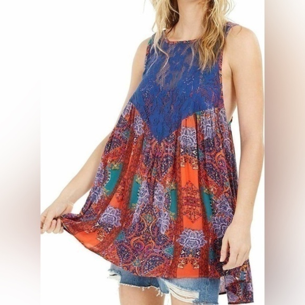 NWT Free People Count Me In Trapeze Tunic - XS-L
